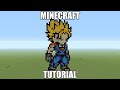 Minecraft Pixel Art Tutorial - Super Saiyan Vegito