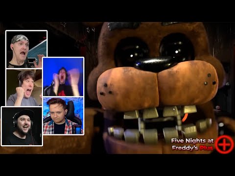 Видео: Реакция Летсплейщиков на Скример в Five Nights at Freddy's Plus