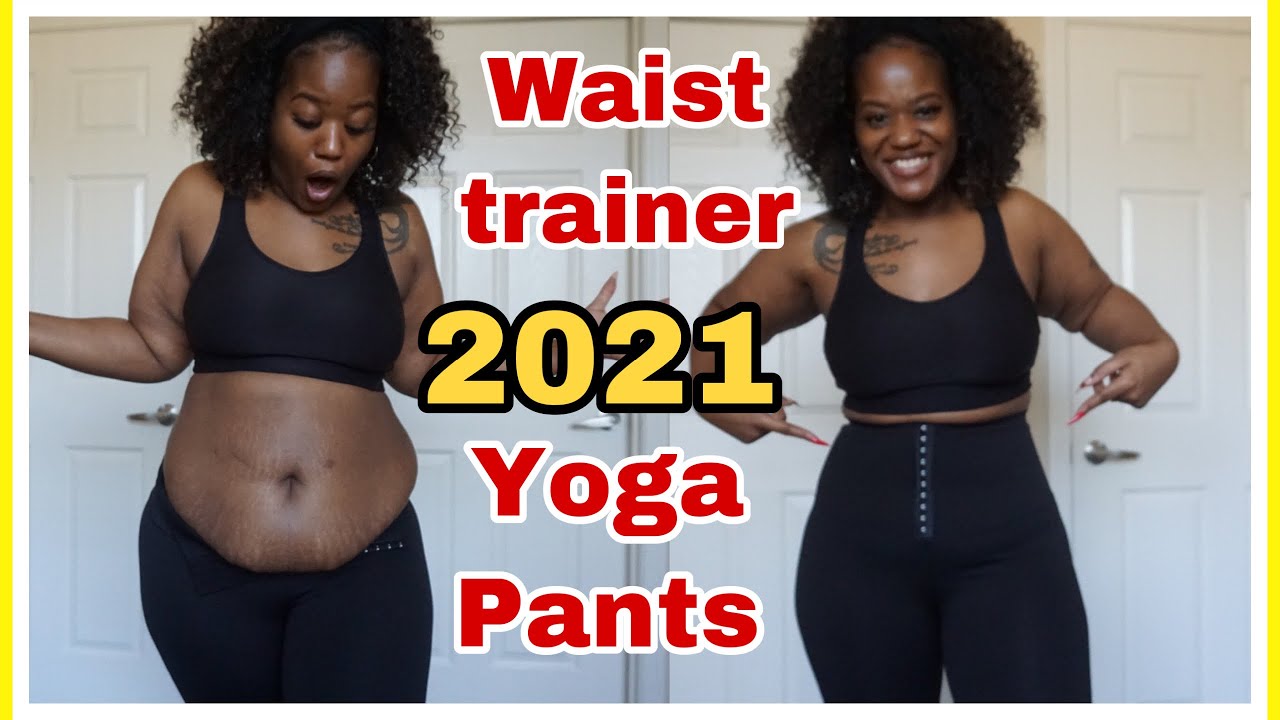 NEW* WAIST TRAINER YOGA PANTS LEGGINGS 2021 WORKOUT REVIEW