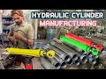 The rigorous manufacturing process of new hydraulic cylinder for backhoe