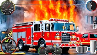 Fire Truck City Rescue Simulator - 911 US Emergency Fire Truck Driving 3D - Android Gameplay screenshot 4