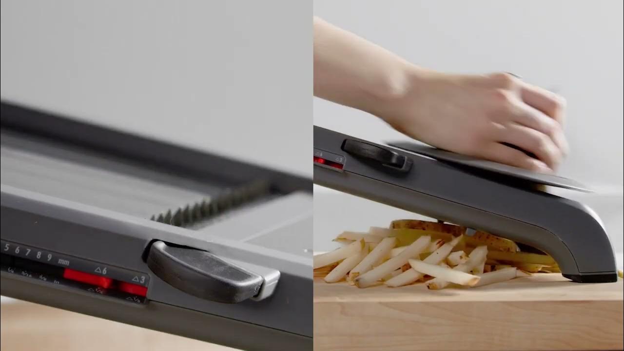 Perfectly Sliced Produce with OXO's Good Grips Hand-Held Mandoline Slicer 