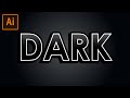 Dark text effect adobe illustrator tutorial