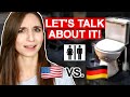 Germans PEE DIFFERENTLY than Americans?! Random Differences Pt. 1 | Feli from Germany