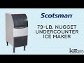 Scotsman 79-lb. Nugget Undercounter Ice Maker (UN0815A-1)