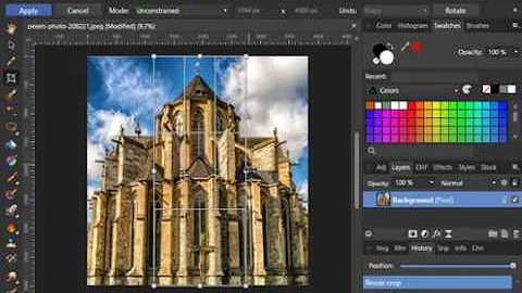 Crop and Resize Canvas in Affinity Photo