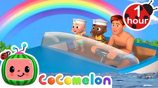 Jj And Cody's Rainbow Color Boat Ride | The Sailor Went To Sea | Best Cars & Truck Videos For Kids