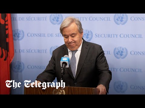 Un chief denies accusations he tried to justify hamas attacks