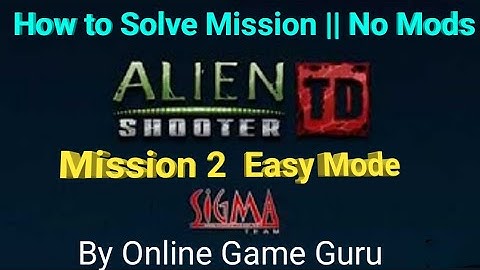 Alien Shooter TD - WALKTHROUGH - MISSION 2 Easy  MODE By Online Game Guru | Android Game