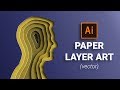 Paper Cut Out Layer Art Illustration in Illustrator Tutorial