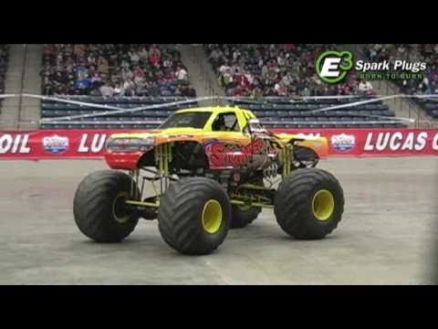 TMB TV's ActionTracks, the incredible program from CP Action Art and TheMonsterBlog.com that brings you monster truck action from all around the country, complete with color commentary and great features. The third episode of ActionTracks Season 2 brings you a second look at the Monster Nationals and comes to you from The Arena in Corbin, KY, the site of the E3 Spark Plugs Monster Nationals presented by Lucas Oil held February 4th-5th, 2011. An solid lineup of trucks did battle in a combination wheelie & donut competition, side by side racing and freestyle including the following trucks & drivers: Jeff Hatton in "Chalkboard Chuck" Dave Radzierez in "Star Marshall" Bobby Holman in "Lucas Oil Stabilizer" Joe Nichter in "Stomper" A big thanks to everyone with Family Events for their hospitality. Check them out online at www.familyevents.com! TMB TV original programming in 2011 is presented by the fine folks with E3 Spark Plugs. Developed by researchers from leading engineering universities, E3's patented Edge-to-Edge electrode design delivers maximum performance with increased efficiency. E3 Spark Plugs feature New DiamondFIRE technology resulting in: - More Power & Performance - Improved Fuel Economy - Reduced Emissions - Longer Engine Life For more information, visit them online at www.E3SparkPlugs.com.