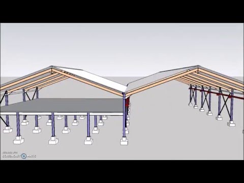 Steel Frame Hangar Complete Design Drawings