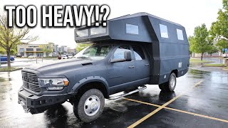 Fist Test Drive Of Our DIY Camper Truck  Is It Too Heavy??