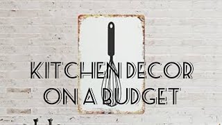 Easy High-end Kitchen Decor DIYS #dollartreediy #dollargeneraldiy #kitchendecor