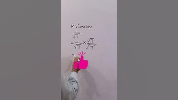 Simple method to rationalize a denominator.#youtubeshorts #shorts