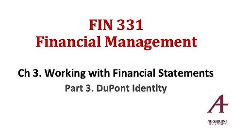 Part 3. DuPont Identity