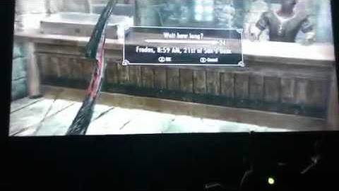 How to wait super fast skyrim