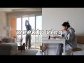 WEEKLY VLOG | LA diaries, calm mornings, clean cozy apt & new furniture!