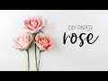Diy how to make paper rose how to cardstock paper crafts