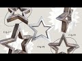 Revealing the secret of making beautiful and unique star ornaments from square pipes. #ideas #tricks