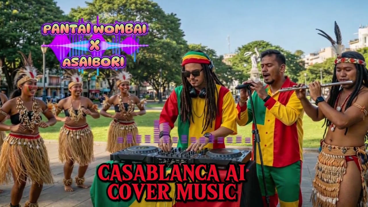 PANTAI WOMBAI X ASAIBORI || LAGU YOSIM DAERAH PAPUA || CASABLANCA AI MUSIC COVER