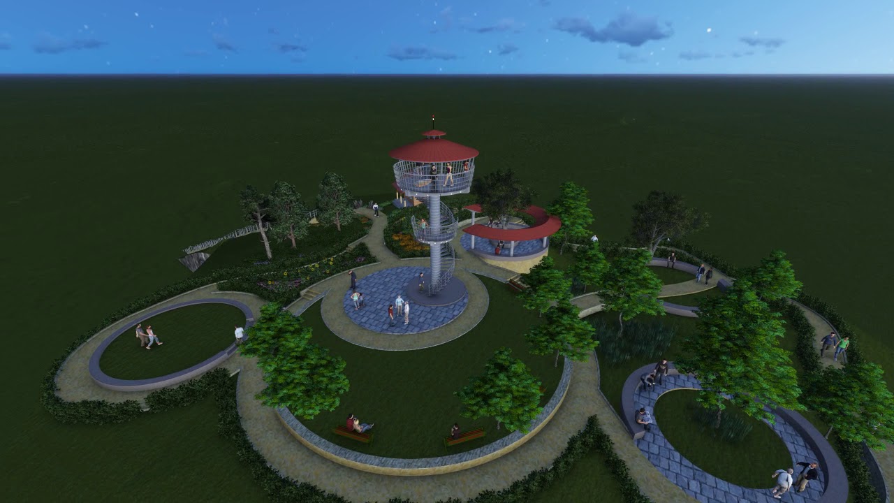 tower areal view movie