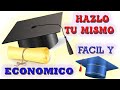 🎓Como hacer un birrete o GORRITO de graduación de CARTULINA fácilmente???🎓