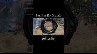 Quick 1 vs 3 in 15k Grands Final  #bgmi #esports #competitivebgmi #tournament