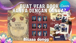 Buat year book (buku tahunan) hanya dengan Canva ternyata bisa loh🫶🏻✨😻Yuk buat bareng🎀 #yearbook