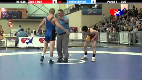 University Natls FS 60 KG / 132.25 lbs: Zach Horan...