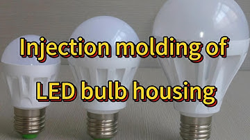 How the LED bulb housing is injection molded? | MINHUI Rotary Injection Molding Machines