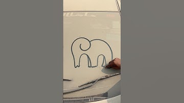 Draw an elephant using nn #art #shorts