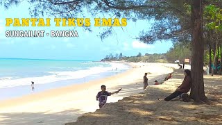 PANTAI TIKUS EMAS || JALAN LINTAS TIMUR SUNGAILIAT - BANGKA