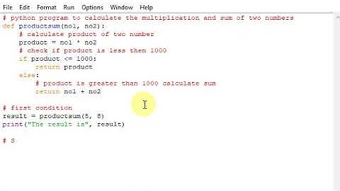 python program to calculate the product and sum of two numbers