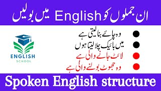 Advance English Structure | daily use spoken english structure | Use of Able To & About To