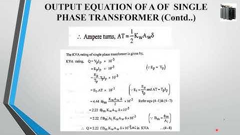 KTU EE 409 |EMD| MODULE 2 | OUTPUT EQUATION OF SINGLE PHASE & THREE PHASE TRANSFORMERS | (MALAYALAM)