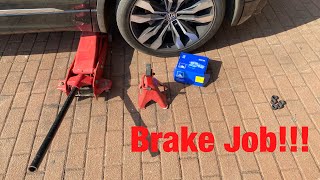 Changing the Rear Brake pads on a VW Tiguan!!!