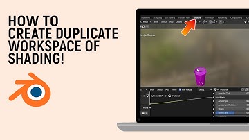 How to Create a Duplicate Workspace of Shading Window in Blender [easy]