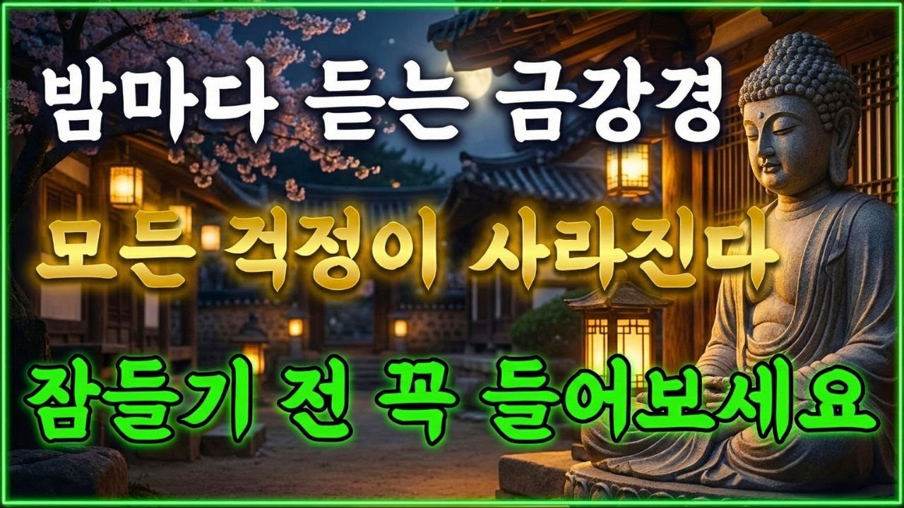 밤마다 듣는 금강경 | 모든 걱정이 사라진다 | 잠들기 전 꼭 들어보세요