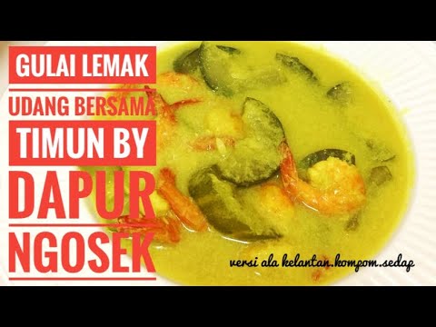 Tutorial Resepi Udang Masak Lemak Simple - Kuliner Melayu
