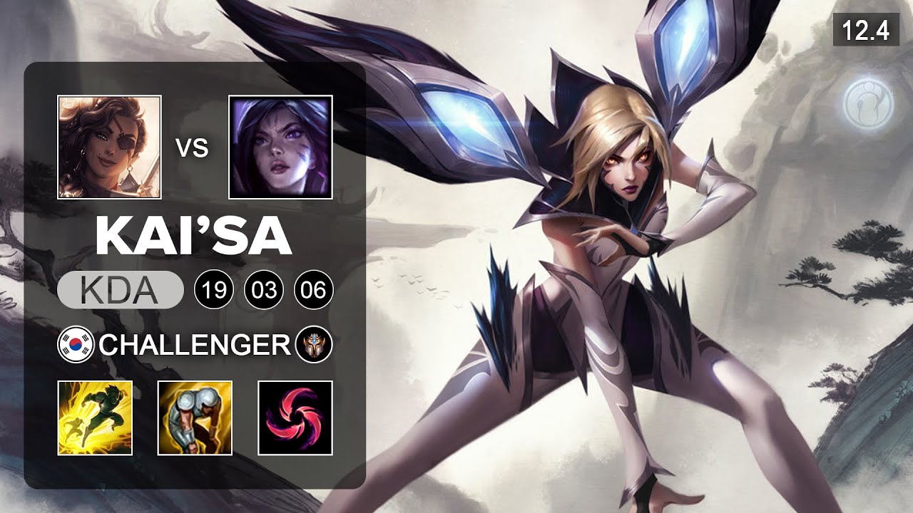 Kai'sa ADC vs Samira - KR Challenger - Season 12 Patch 12.4