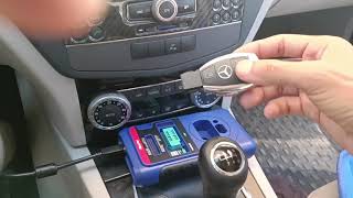 how to program a new key in Mercedes c class w204 2007-2014 with autel im508s