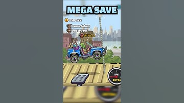 😆🤏Lucky City Save With CC-EV in HCR2 #hcr2 #hillclimbracing2 #shorts #viral