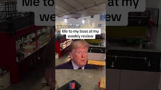 Me At My Weekly Review I Gave Myself An A   Trump Green Screen Meme office trump meme