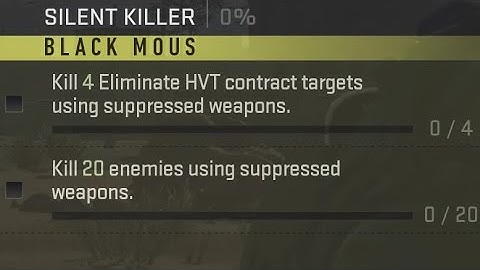 Silent Killer Mission Guide - Kill 4 Eliminate HVT Contract Targets Using Suppressed Weapons (DMZ)