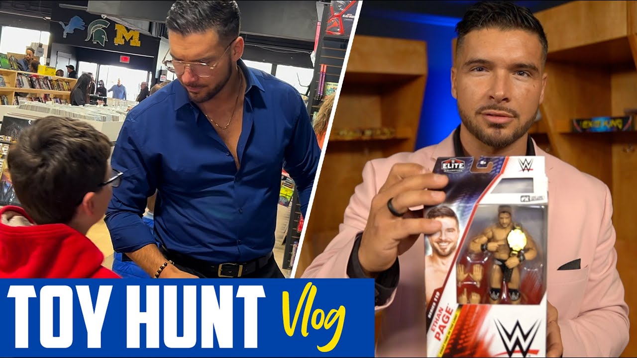 Ethan Page WWE Elite Figure Reveal &  A Contractual Obligation • Toy Hunt Vlog