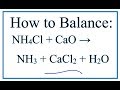 Balancing Chemical Equations Concepts