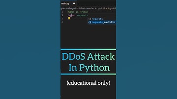 DDoS Attack in Python                               (educational purposes only)