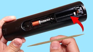 Just Put a Common Toothpick in The Remote Control and You Will Be Amazed! How To Fix Remote Control! by Mr. Inventor 1001 75,269 views 3 months ago 8 minutes, 1 second