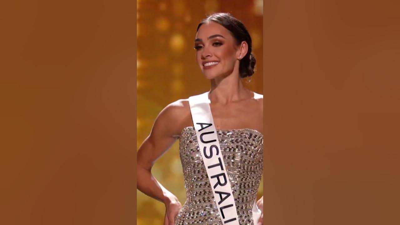 Miss Universe Australia Preliminary Evening Gown 71st Miss Universe Youtube 